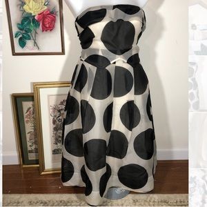 3.1 Phillip Lim Silk Strapless  Polka Dot Dress